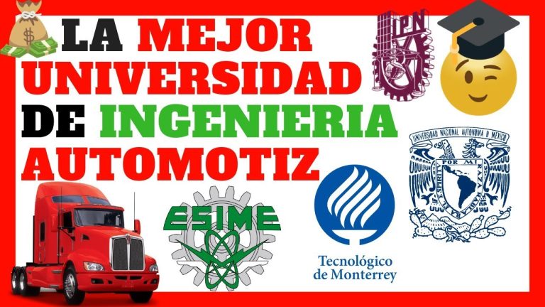 Cursos de Ingeniería Mecánica Automotriz en México: ¡Descubre dónde estudiar!